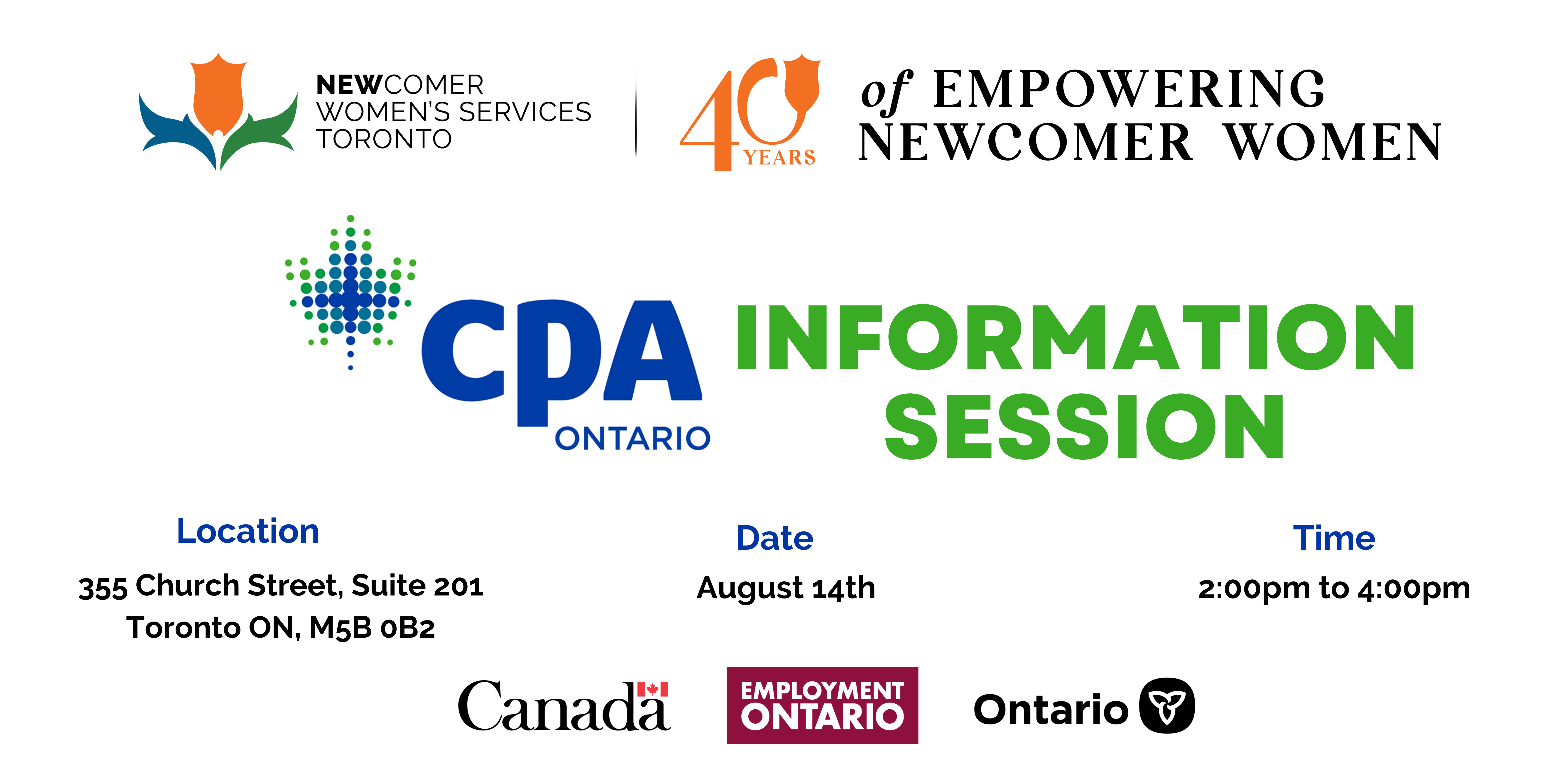 Information Session With CPA (Chartered Professional Accountants Ontario)